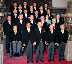 Cabinet members pose after 1st meeting